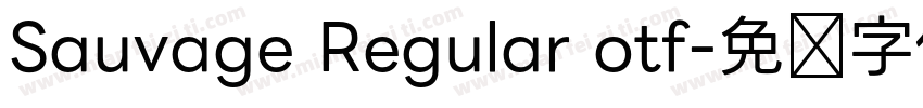 Sauvage Regular otf字体转换